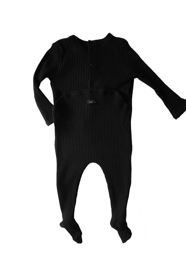 Lovely Littles Vauvan Musta Rib-neulos Jumppis