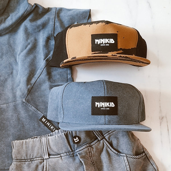 Lasten MINIKID Sininen Snapback Lippis