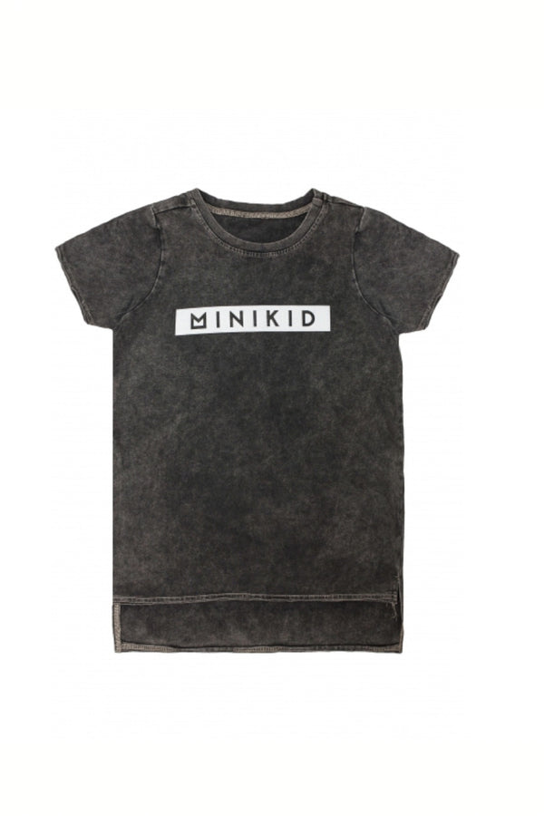 Lasten MINIKID Acid Dark Grey T-paita