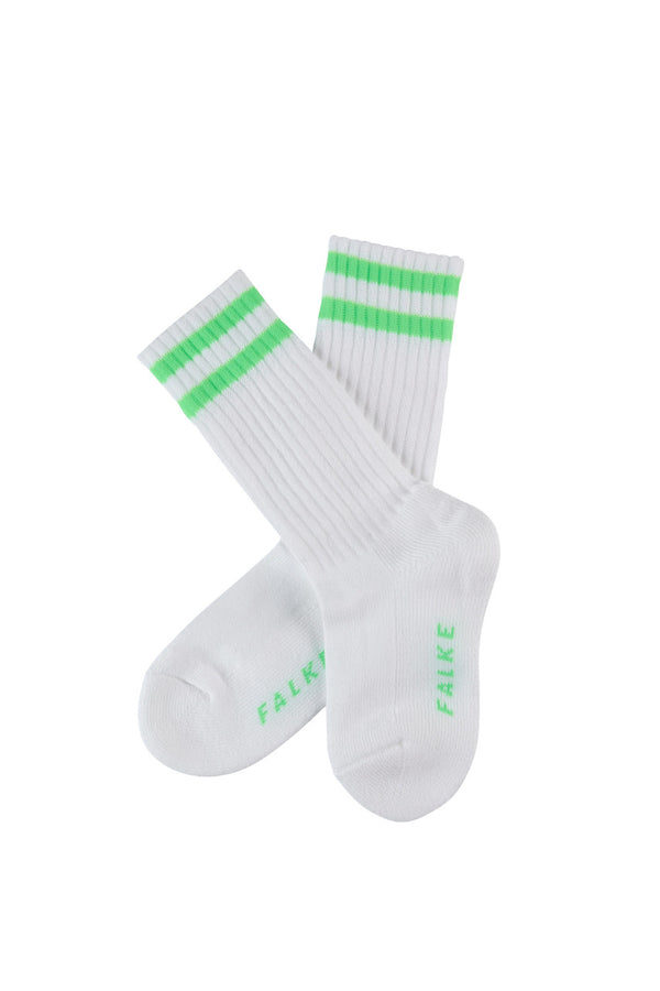 Retro Kids Socks Neon Green